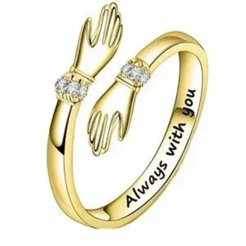 Hug Rings Adjustable Open Ring Women mother daughter ring